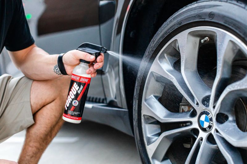 Paint correction polishing on a vehicle